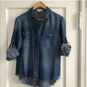 Anthropologie Cloth & Stone Denim Button Down